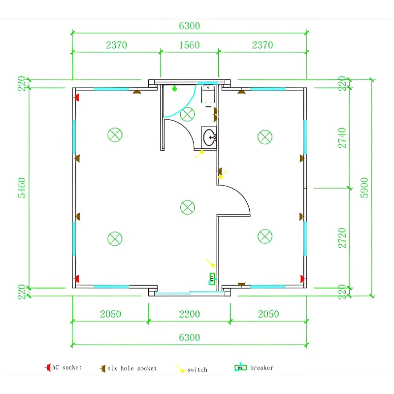 40ft Expandable Container House Floor Plan