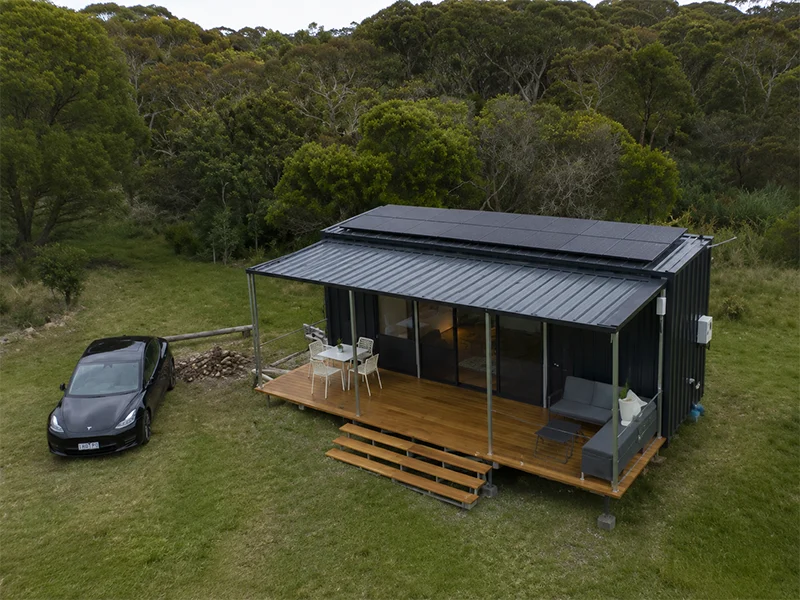 off grid solar cabin